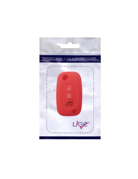 Guscio in Silicone Cover Chiave Mercedes Benz Smart ForTwo ForFour 453 Portachiavi Telecomando 3 Tasti Rosso
