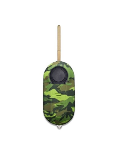 Guscio in Silicone Cover Chiave per Telecomando Fiat Grande Punto Evo Panda Bravo Stilo 500 L e Lancia Y Delta Musa Portachiave Camouflage