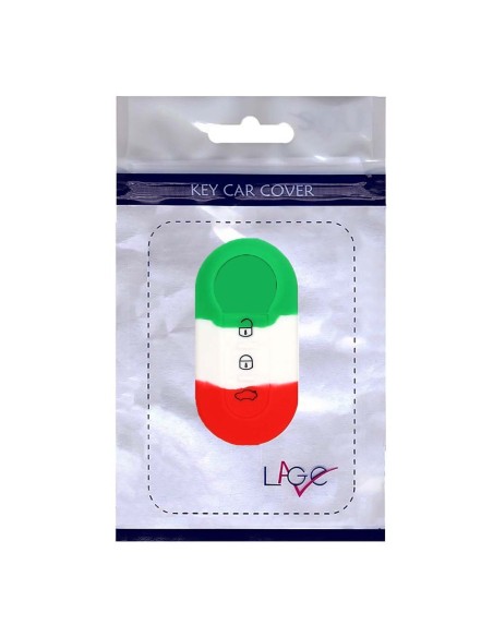 Guscio in Silicone Cover Chiave per Telecomando Fiat Grande Punto Evo Panda Bravo Stilo 500 L e Lancia Y Delta Musa Portachiave Italia
