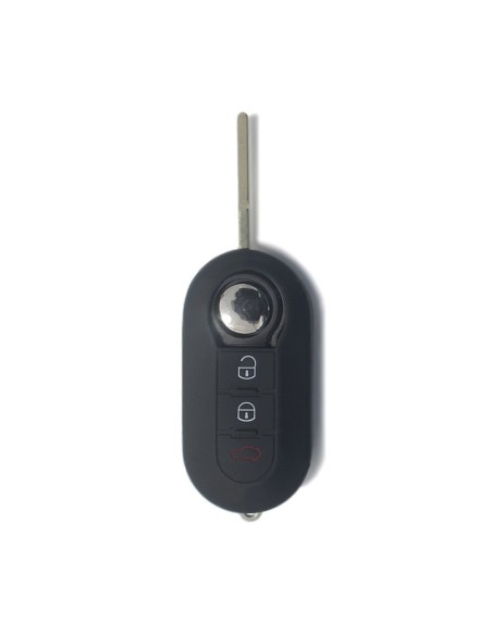 Cover Chiave per Fiat 500 Punto e Lancia, Copri Telecomando per Auto in Silicone Nero