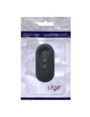 Cover Chiave per Fiat 500 Punto e Lancia, Copri Telecomando per Auto in Silicone Nero