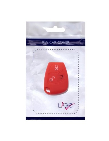 Guscio in Silicone Cover Chiave Telecomando 3 Tasti Mercedes Benz Classe A B C E S CL ML CLK CLS SLK Portachiave Rosso