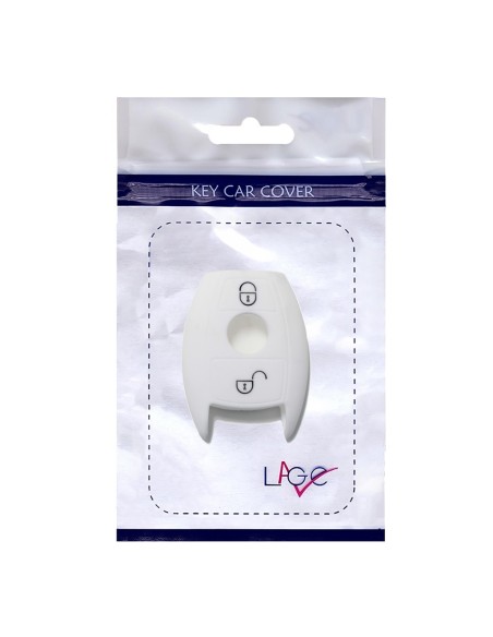 Guscio in Silicone Cover Chiave per Telecomando Mercedes Benz 2 Tasti Bianco A B C E S V W R CL ML CLK W176 W204 W211 W245 A203