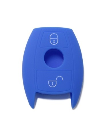 Guscio in Silicone Cover Chiave per Telecomando Mercedes Benz 2 Tasti Blu A B C E S V W R CL ML CLK W176 W204 W211 W245 A203