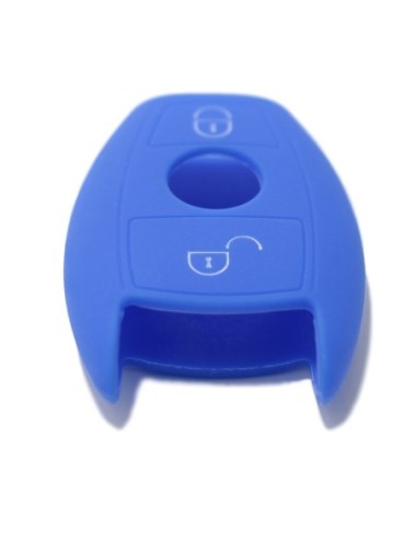 Guscio in Silicone Cover Chiave per Telecomando Mercedes Benz 2 Tasti Blu A B C E S V W R CL ML CLK W176 W204 W211 W245 A203