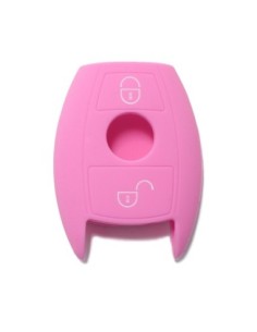 Guscio in Silicone Cover Chiave per Telecomando Mercedes Benz 2 Tasti Rosa A B C E S V W R CL ML CLK W176 W204 W211 W245 A203