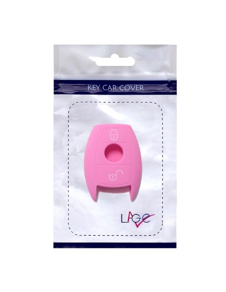 Guscio in Silicone Cover Chiave per Telecomando Mercedes Benz 2 Tasti Rosa A B C E S V W R CL ML CLK W176 W204 W211 W245 A203