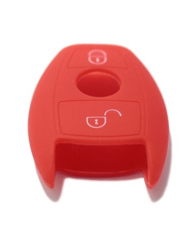 Guscio in Silicone Cover Chiave per Telecomando Mercedes Benz 2 Tasti Rosso A B C E S V W R CL ML CLK W176 W204 W211 W245 A203