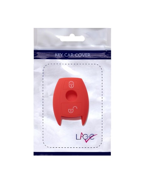 Guscio in Silicone Cover Chiave per Telecomando Mercedes Benz 2 Tasti Rosso A B C E S V W R CL ML CLK W176 W204 W211 W245 A203