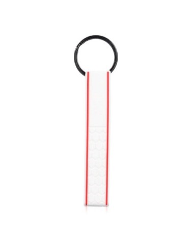 Portachiave in Silicone ad Anello Universale Chiavi Auto Casa Ufficio Bianco