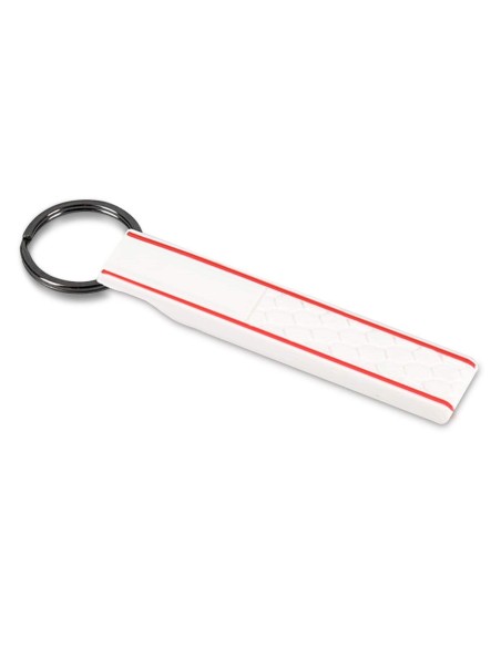 Portachiave in Silicone ad Anello Universale Chiavi Auto Casa Ufficio Bianco