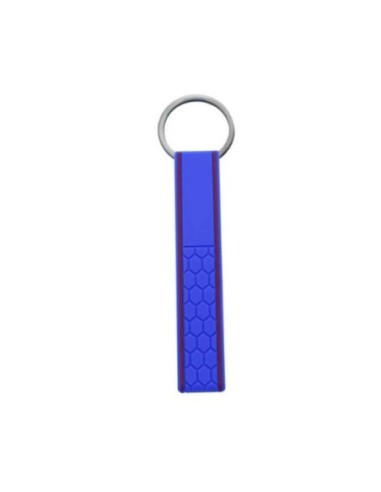 Portachiave in Silicone ad Anello Universale Chiavi Auto Casa Ufficio Blu