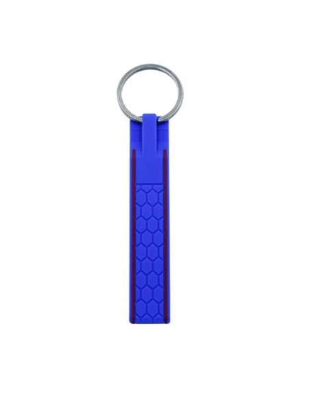 Portachiave in Silicone ad Anello Universale Chiavi Auto Casa Ufficio Blu