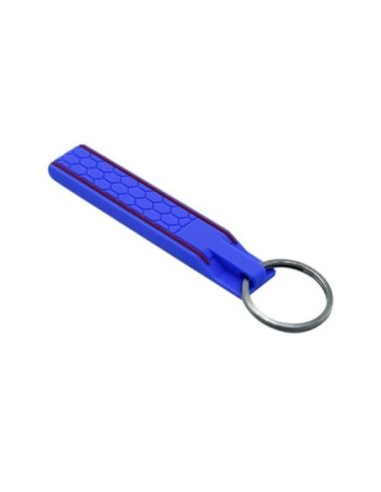 Portachiave in Silicone ad Anello Universale Chiavi Auto Casa Ufficio Blu