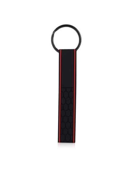 Portachiave in Silicone ad Anello Universale Chiavi Auto Casa Ufficio Nero