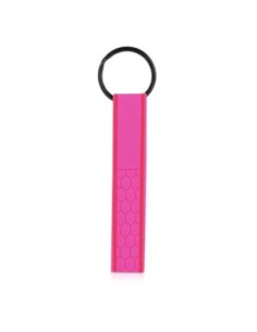 Portachiave in Silicone ad Anello Universale Chiavi Auto Casa Ufficio Rosa