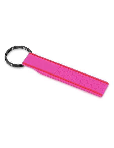 Portachiave in Silicone ad Anello Universale Chiavi Auto Casa Ufficio Rosa