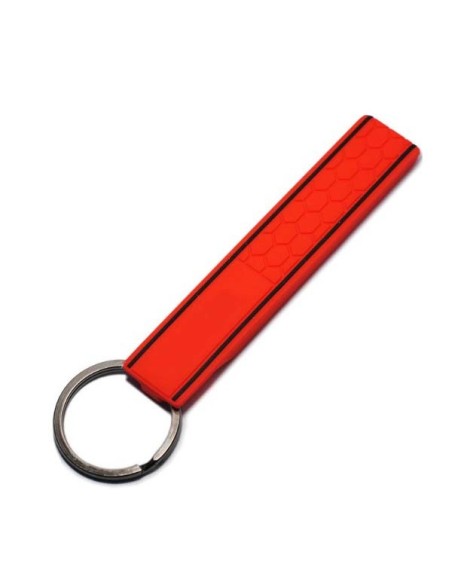 Portachiave in Silicone ad Anello Universale Chiavi Auto Casa Ufficio Rosso