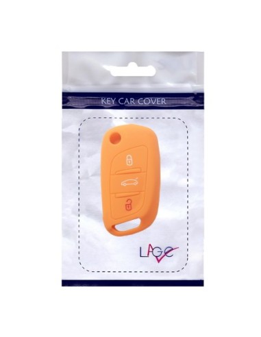 Guscio in Silicone Cover Chiave per Telecomando Citroen DS3 DS4 DS5 DS6 C2 C3 C4 C5 C8 Jumper Jumpy Berlingo Saxo Picasso Portachiave Arancione