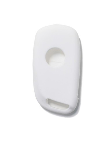Guscio in Silicone Cover Chiave per Telecomando Citroen DS3 DS4 DS5 DS6 C2 C3 C4 C5 C8 Jumper Jumpy Berlingo Saxo Picasso Portachiave Bianco