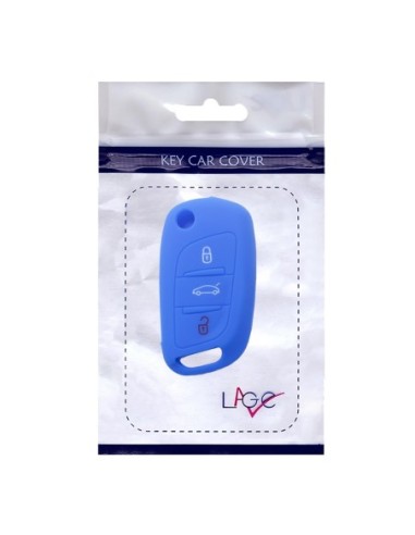 Guscio in Silicone Cover Chiave per Telecomando Citroen DS3 DS4 DS5 DS6 C2 C3 C4 C5 C8 Jumper Jumpy Berlingo Saxo Picasso Portachiave Blu