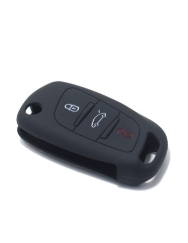 Guscio in Silicone Cover Chiave per Telecomando Citroen DS3 DS4 DS5 DS6 C2 C3 C4 C5 C8 Jumper Jumpy Berlingo Saxo Picasso Portachiave Nero