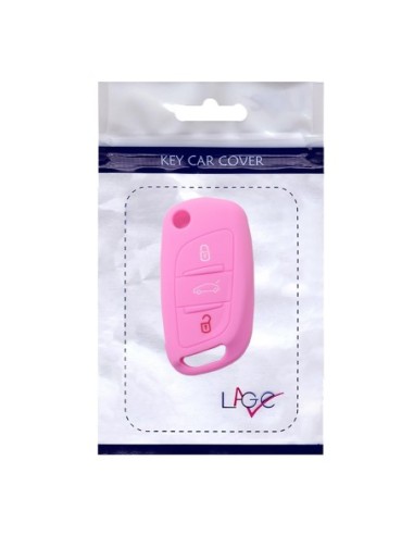 Guscio in Silicone Cover Chiave per Telecomando Citroen DS3 DS4 DS5 DS6 C2 C3 C4 C5 C8 Jumper Jumpy Berlingo Saxo Picasso Portachiave Rosa
