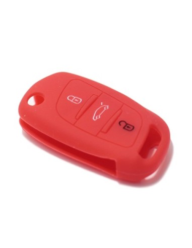 Guscio in Silicone Cover Chiave per Telecomando Citroen DS3 DS4 DS5 DS6 C2 C3 C4 C5 C8 Jumper Jumpy Berlingo Saxo Picasso Portachiave Rosso