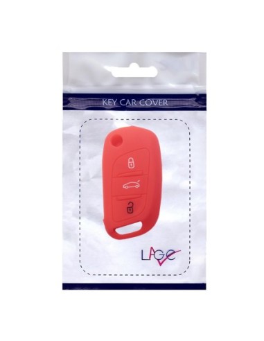 Guscio in Silicone Cover Chiave per Telecomando Citroen DS3 DS4 DS5 DS6 C2 C3 C4 C5 C8 Jumper Jumpy Berlingo Saxo Picasso Portachiave Rosso