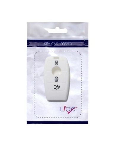 Guscio Silicone Cover Chiave per Telecomando Mercedes 3 Tasti Bianco  Keyless-Entry Classe E 2017 E200 E300 Classe S 2018 S450 S550e S560 S63 AMG S65 AMG
