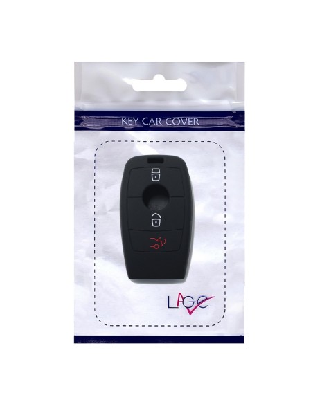 Guscio Silicone Cover Chiave per Telecomando Mercedes 3 Tasti Nero Keyless-Entry Classe E 2017 E200 E300 Classe S 2018 S450 S550e S560 S63 AMG S65 AMG