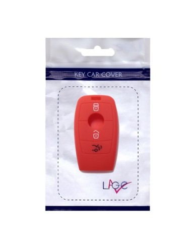 Guscio Silicone Cover Chiave per Telecomando Mercedes 3 Tasti Rosso  Keyless-Entry Classe E 2017 E200 E300 Classe S 2018 S450 S550e S560 S63 AMG S65 AMG