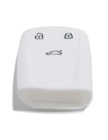 Guscio Silicone Cover Chiave per Telecomando Audi Bianco Keyless-Entry A4 A5 A7 A8 B9 C8 D5 Q5 Q7 SQ5 SQ7 TT TTS TTRS R8 S4 S5 S8 RS4 RS5 F5 FY 4M