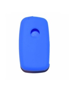 Guscio in Silicone Cover Chiave per Telecomando Volkswagen Seat Skoda Portachiave Blu VW Golf 7 Sharan Caravelle Transporter Caddy Seat Alhambra Leon Ibiza Skoda Yeti Octavia Superb Rapid 2