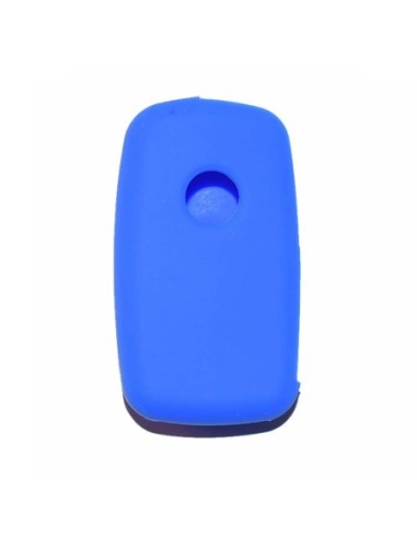 Guscio in Silicone Cover Chiave per Telecomando Volkswagen Seat Skoda Portachiave Blu VW Golf 7 Sharan Caravelle Transporter Caddy Seat Alhambra Leon Ibiza Skoda Yeti Octavia Superb Rapid