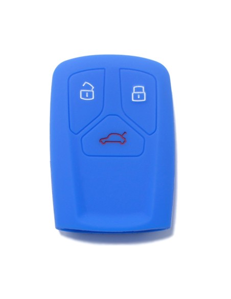 Guscio Silicone Cover Chiave per Telecomando Audi Blu Keyless-Entry A4 A5 A7 A8 B9 C8 D5 Q5 Q7 SQ5 SQ7 TT TTS TTRS R8 S4 S5 S8 RS4 RS5 F5 FY 4M