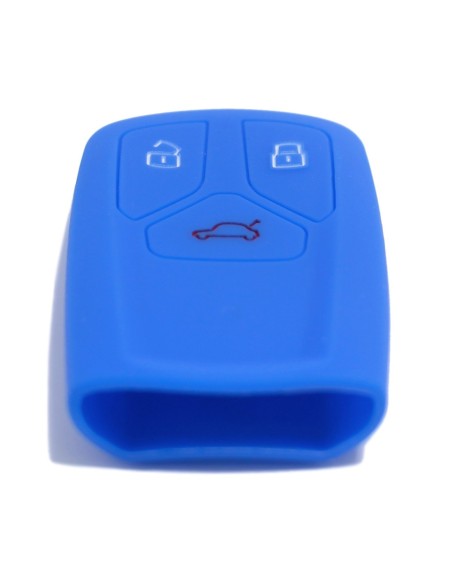Guscio Silicone Cover Chiave per Telecomando Audi Blu Keyless-Entry A4 A5 A7 A8 B9 C8 D5 Q5 Q7 SQ5 SQ7 TT TTS TTRS R8 S4 S5 S8 RS4 RS5 F5 FY 4M