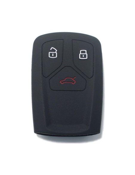 Guscio Silicone Cover Chiave per Telecomando Audi Nero Keyless-Entry A4 A5 A7 A8 B9 C8 D5 Q5 Q7 SQ5 SQ7 TT TTS TTRS R8 S4 S5 S8 RS4 RS5 F5 FY 4M