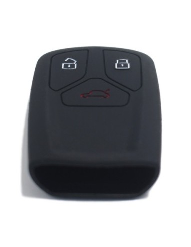Guscio Silicone Cover Chiave per Telecomando Audi Nero Keyless-Entry A4 A5 A7 A8 B9 C8 D5 Q5 Q7 SQ5 SQ7 TT TTS TTRS R8 S4 S5 S8 RS4 RS5 F5 FY 4M