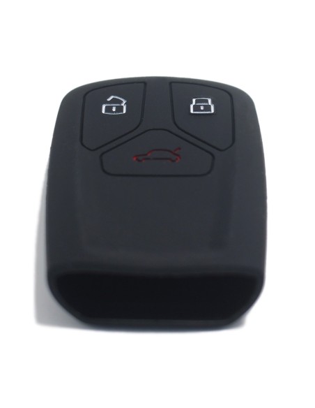Guscio Silicone Cover Chiave per Telecomando Audi Nero Keyless-Entry A4 A5 A7 A8 B9 C8 D5 Q5 Q7 SQ5 SQ7 TT TTS TTRS R8 S4 S5 S8 RS4 RS5 F5 FY 4M