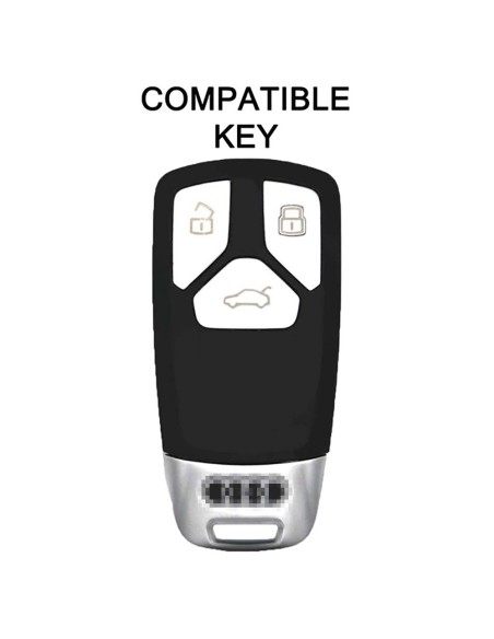 Guscio Silicone Cover Chiave per Telecomando Audi Rosa Keyless-Entry A4 A5 A7 A8 B9 C8 D5 Q5 Q7 SQ5 SQ7 TT TTS TTRS R8 S4 S5 S8 RS4 RS5 F5 FY 4M