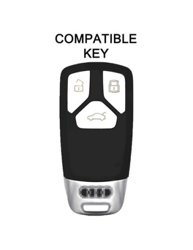 Guscio Silicone Cover Chiave per Telecomando Audi Rosso Keyless-Entry A4 A5 A7 A8 B9 C8 D5 Q5 Q7 SQ5 SQ7 TT TTS TTRS R8 S4 S5 S8 RS4 RS5 F5 FY 4M