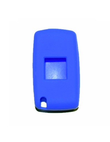 Guscio in Silicone Cover Chiave per Telecomando Peugeot 106 107 205 206 207 306 307 308 309 406 407 807 e Citroen C1 C2 C3 C4 Portachiave Blu