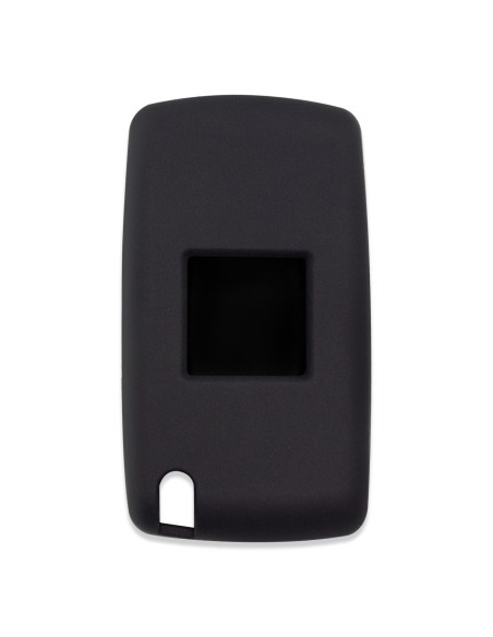 Guscio in Silicone Cover Chiave per Telecomando Peugeot 106 107 205 206 207 306 307 308 309 406 407 807 e Citroen C1 C2 C3 C4 Portachiave Nero