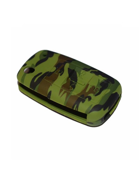 Guscio in Silicone Cover Chiave per Telecomando Volkswagen Seat Skoda Portachiave Camouflage VW Golf 7 Sharan Caravelle Transporter Caddy Seat Alhambra Leon Ibiza Skoda Yeti Octavia Superb Rapid