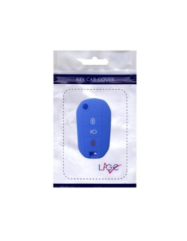 Guscio Silicone Cover Chiave Telecomando Citroen e Peugeot Portachiavi Blu Citroen Cactus C3 C4 C5 C6 C8 C4L DS3 DS4 DS5 Picasso Xsara Peugeot 208 301 308 408 508 2008 3008 5008 RCZ