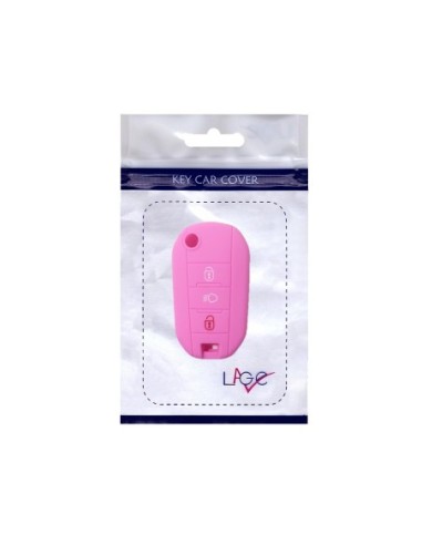 Guscio Silicone Cover Chiave Telecomando Citroen e Peugeot Portachiavi Rosa Citroen Cactus C3 C4 C5 C6 C8 C4L DS3 DS4 DS5 Picasso Xsara Peugeot 208 301 308 408 508 2008 3008 5008 RCZ