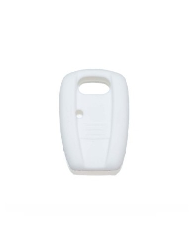 Guscio Silicone Cover per Chiave Telecomando Fiat Portachiave Bianco  Punto Panda Bravo Brava 500 600 Stilo Doblò Marea Idea Scudo Ducato Bianco