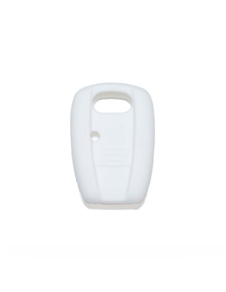 Guscio Silicone Cover per Chiave Telecomando Fiat Portachiave Bianco  Punto Panda Bravo Brava 500 600 Stilo Doblò Marea Idea Scudo Ducato Bianco
