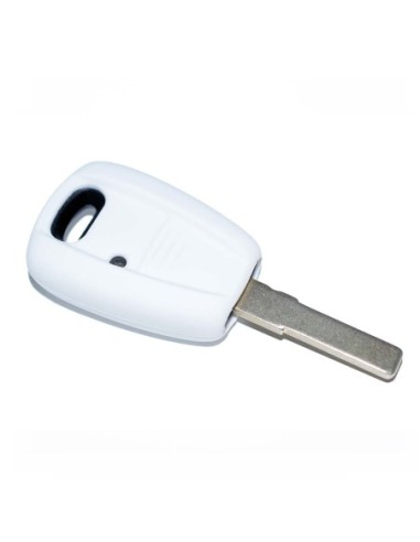 Guscio Silicone Cover per Chiave Telecomando Fiat Portachiave Bianco  Punto Panda Bravo Brava 500 600 Stilo Doblò Marea Idea Scudo Ducato Bianco
